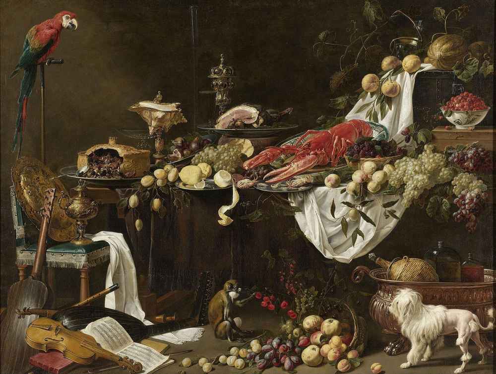 Adriaen van Utrecht, Banquet Still Life, 1644