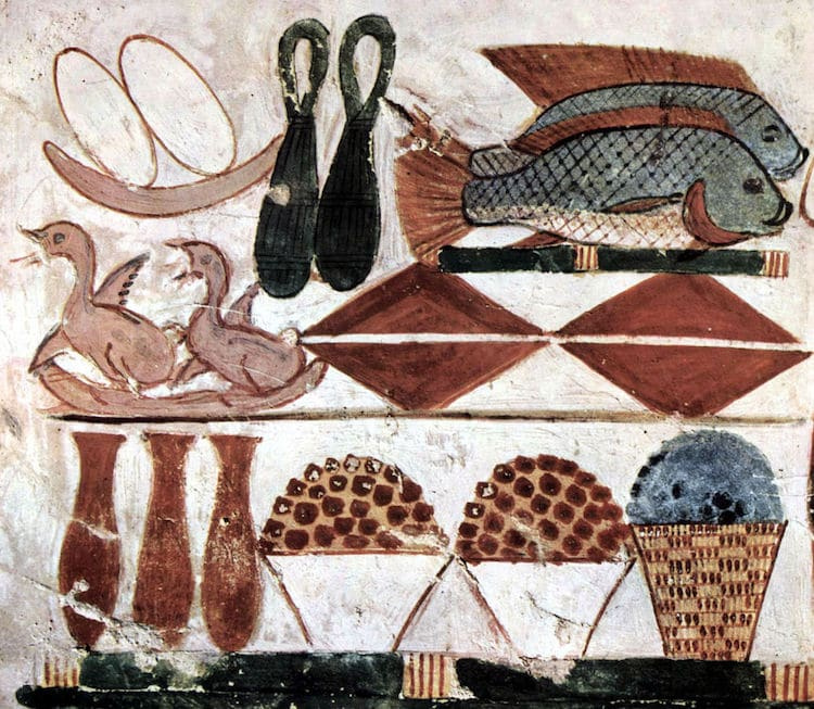 Still-Life Found in the Tomb of Menna, 15th century BCE