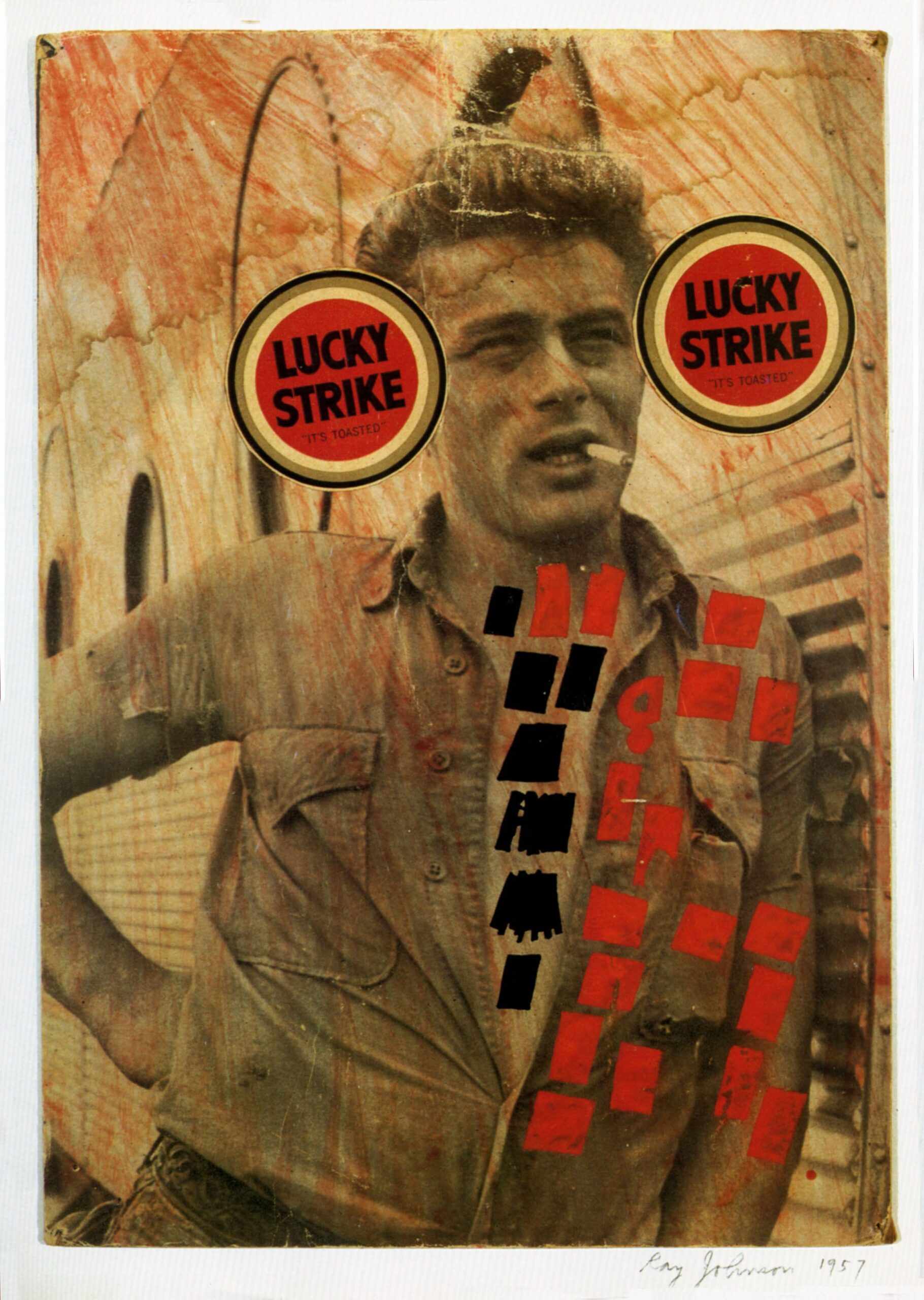 Ray Johnson, James Dean (Lucky Strike), 1957